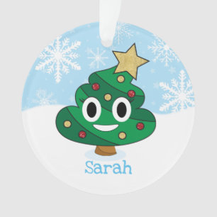 Ornamento navideño de Emoji Poop