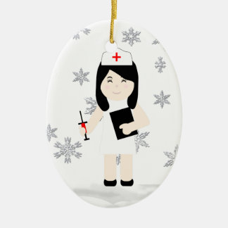 Ornamento navideño de enfermera cuta 3
