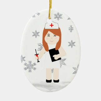 Ornamento navideño de enfermera cutáneo 5