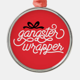 Ornamento navideño de envuelto de gangster