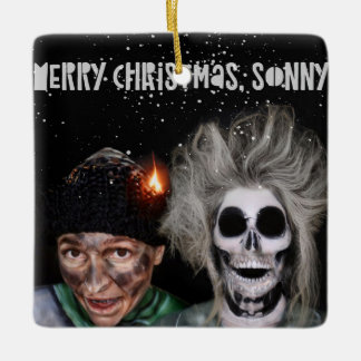 Ornamento navideño de Feliz