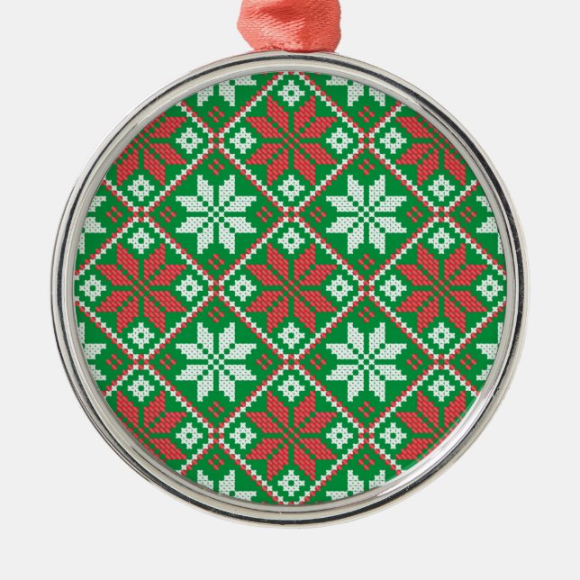 Ornamento navideño de Feliz (Frente)