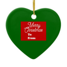 Ornamento navideño de Feliz