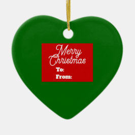 Ornamento navideño de Feliz