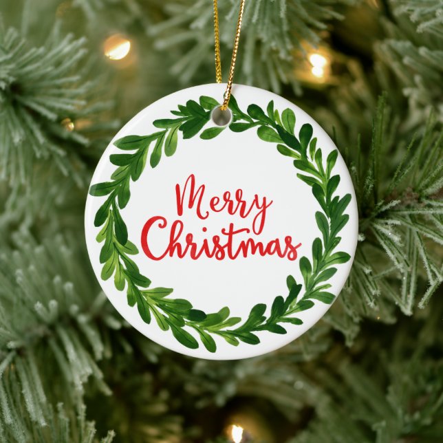 Ornamento navideño de Feliz (Árbol)