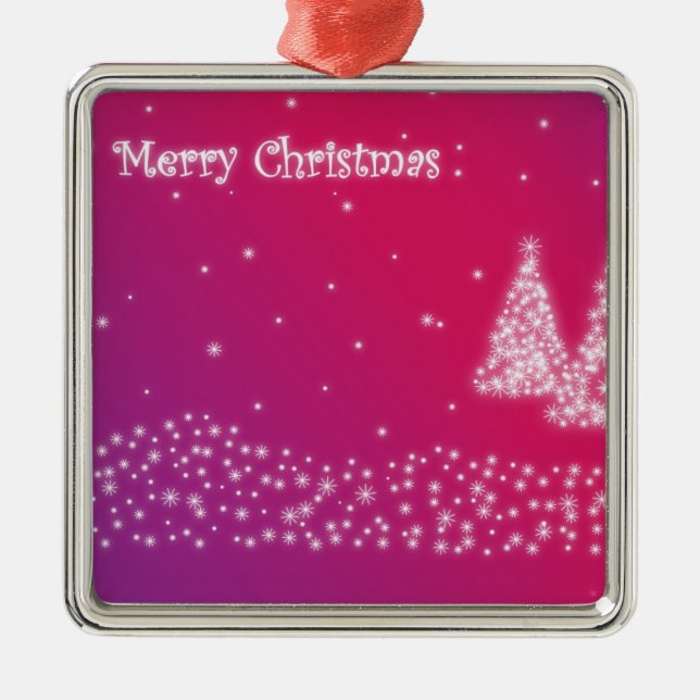Ornamento navideño de Feliz (Frente)
