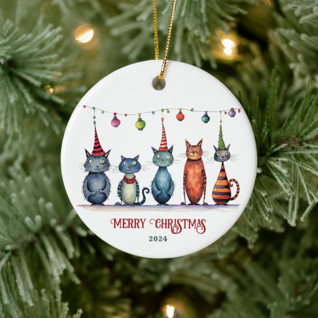 Ornamento navideño de Feliz (Árbol)