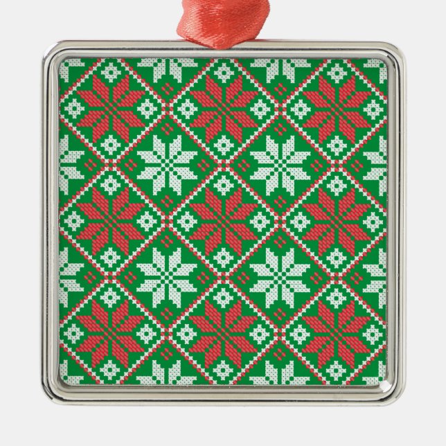 Ornamento navideño de Feliz (Frente)