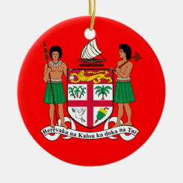 Ornamento navideño de FIJI Personalizado