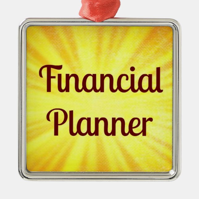 Ornamento navideño de Financial Planner (Frente)