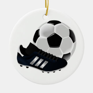 Ornamento navideño de fútbol