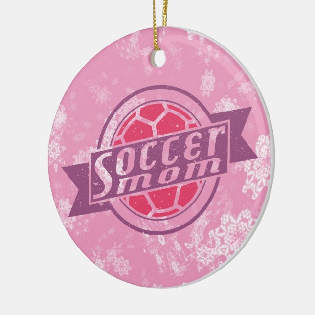 Ornamento navideño de fútbol, mamá de fútbol (Izquierda)
