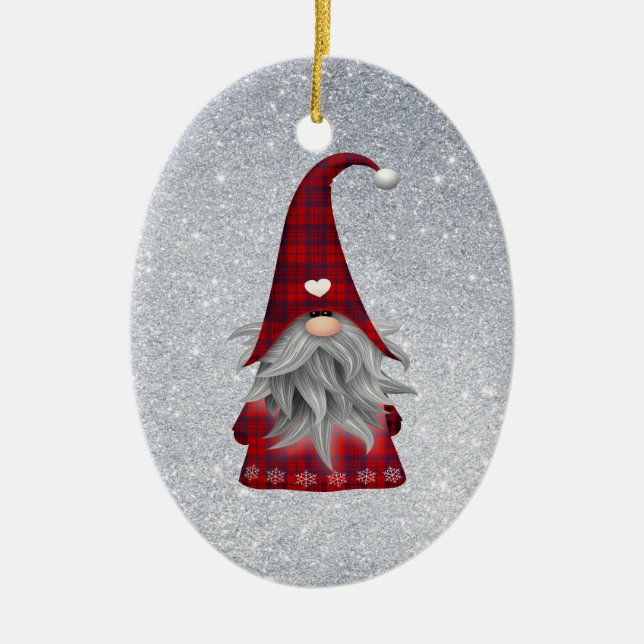 Ornamento navideño de Gnome (Frente)