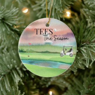 Ornamento navideño de golf