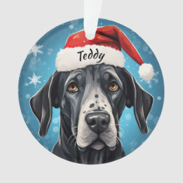Ornamento navideño de Great Dane Personalizado