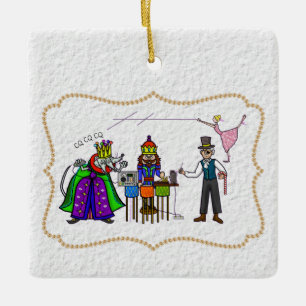 Ornamento navideño de Ham Radio Nutcracker