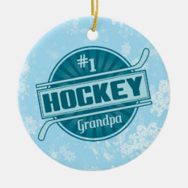 Ornamento navideño de hockey, abuelo de hockey