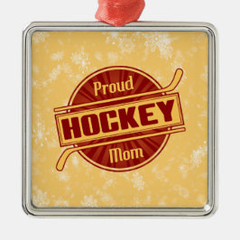Ornamento navideño de hockey para mamá, decoración