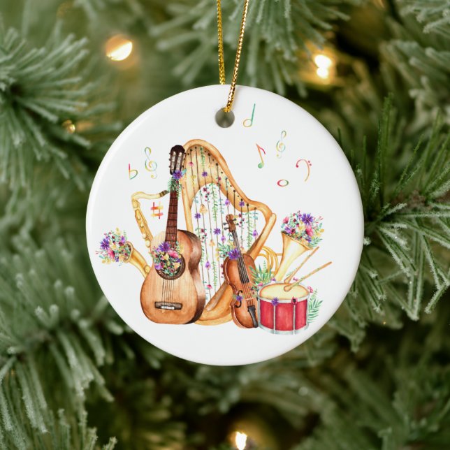 Ornamento navideño de instrumentos musicales (Árbol)
