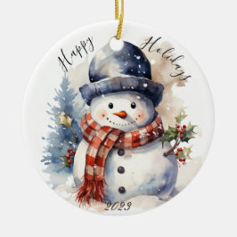 Ornamento navideño de jolly Navidades Snowman