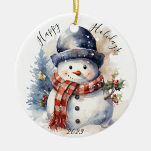 Ornamento navideño de jolly Navidades Snowman