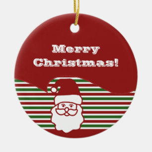Ornamento navideño de Jolly Santa Claus