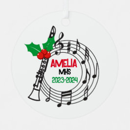 Ornamento navideño de la banda Clarinet