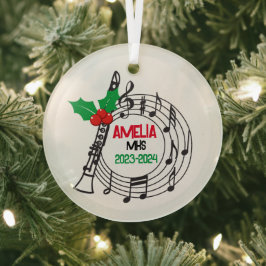 Ornamento navideño de la banda Clarinet