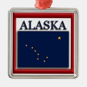 Ornamento navideño de la bandera del estado de Al