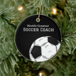Ornamento navideño de la Bola de Fútbol del entren
