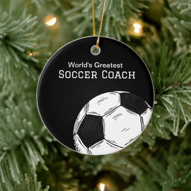 Ornamento navideño de la Bola de Fútbol del entren (Árbol)