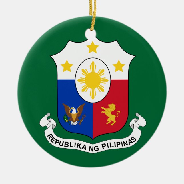 Ornamento navideño de la COA de Filipinas (Frente)