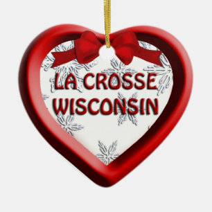Ornamento navideño de la Crosse Wisconsin