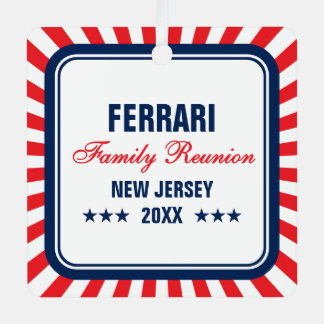 Ornamento navideño de la foto de Reunión Familiar