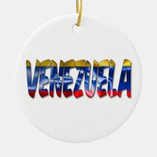 Ornamento navideño de la palabra de bandera de Ven
