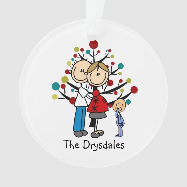 Ornamento navideño de la pareja esperada (Anverso)