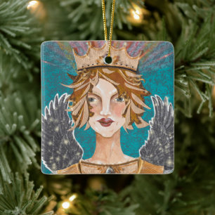 Ornamento navideño de la princesa Ángel Guardian