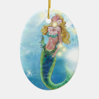 Ornamento navideño de la sirena