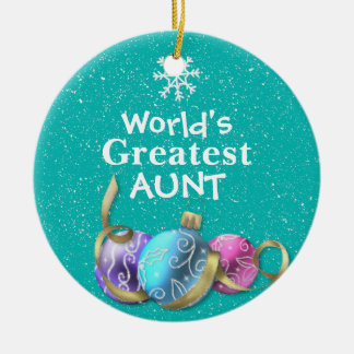 Ornamento navideño de la tía más grande del mundo