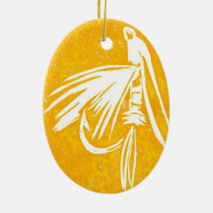 Ornamento navideño de la trucha clásica Midge