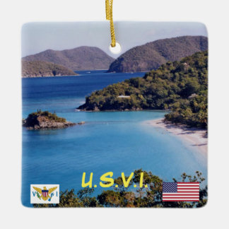 Ornamento navideño de las Islas Vírgenes de Estado