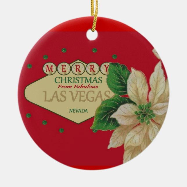 Ornamento navideño de Las Vegas (Frente)