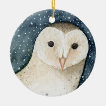Ornamento navideño de lechuza