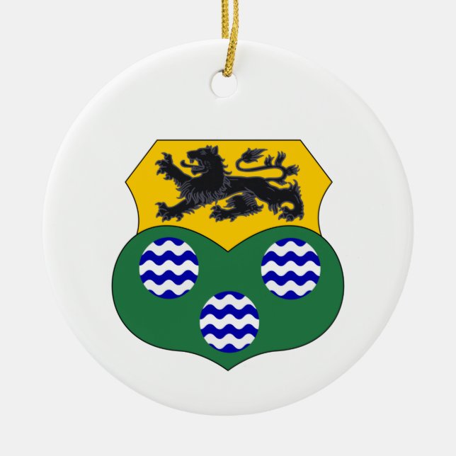 Ornamento navideño de Leitrim del condado de Irlan (Frente)