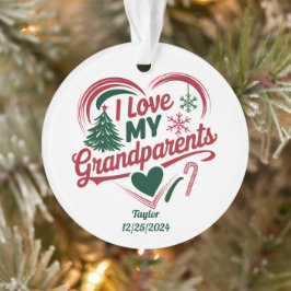 Ornamento navideño de los abuelos, regalo de los a