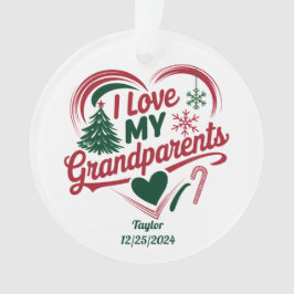 Ornamento navideño de los abuelos, regalo de los a