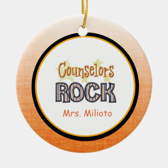 Ornamento navideño de los consejeros (Frente)