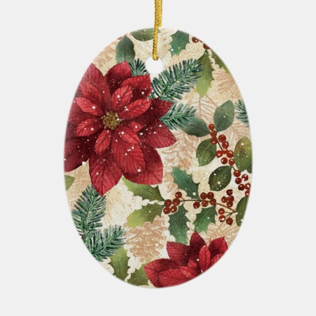 Ornamento navideño de los Navidades Retro 50 (Frente)