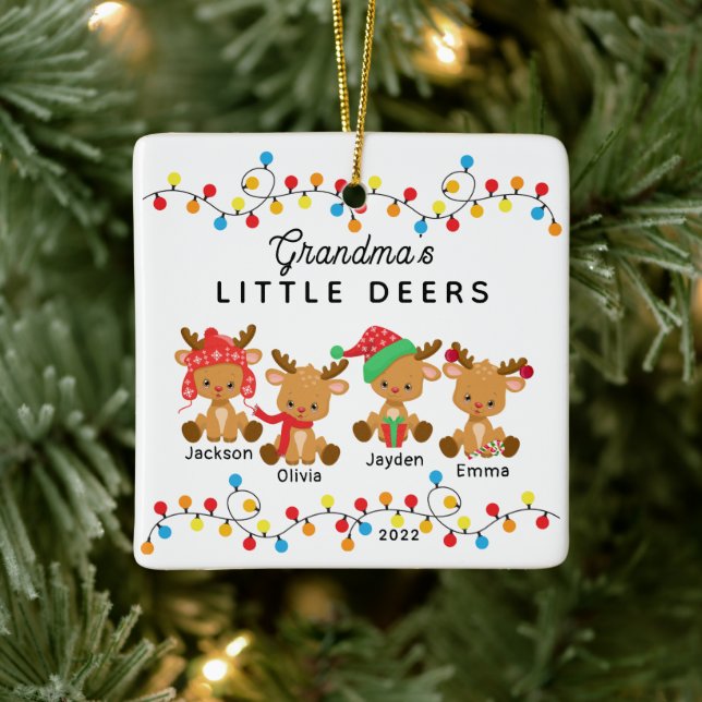 Ornamento navideño de los pequeños venados de la a (Árbol)