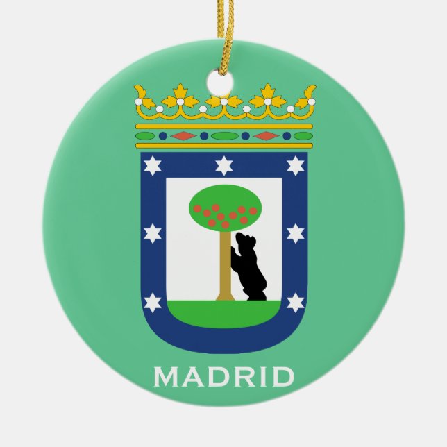 Ornamento navideño de Madrid (Frente)